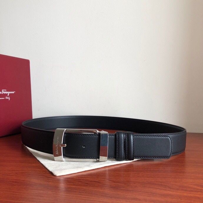 Ferragamo Men s 3.5cm Boutique Buckle Reversible Leather Belt