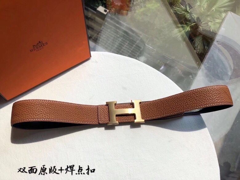 Hermes Reversible + H buckle 3.8cm belt