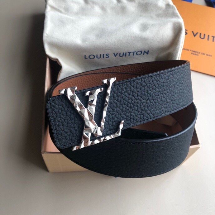 Louis Vuitton Letter Rhombus FACETS Reversible belt 40mm