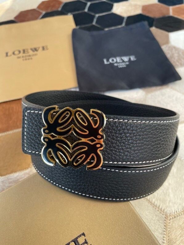 Loewe 3.8cm Reversible belt with resin metal buckle