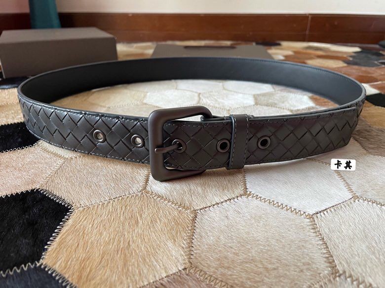Bottega Veneta Cowhide woven classic color buckle 3.8cm belt
