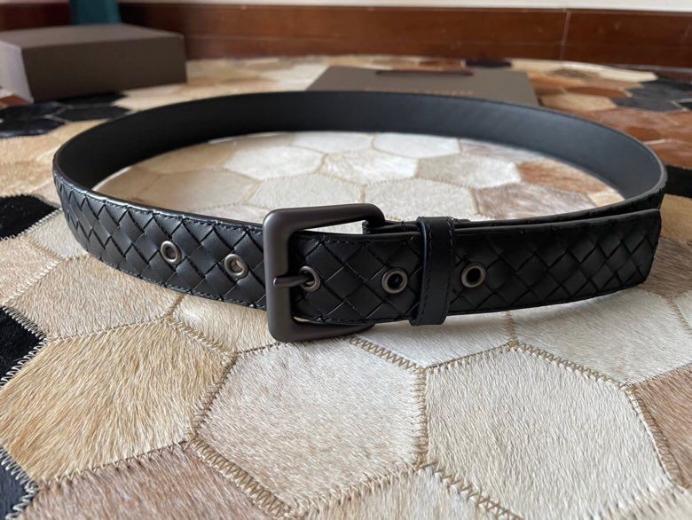 Bottega Veneta Cowhide woven classic color buckle 3.8cm belt