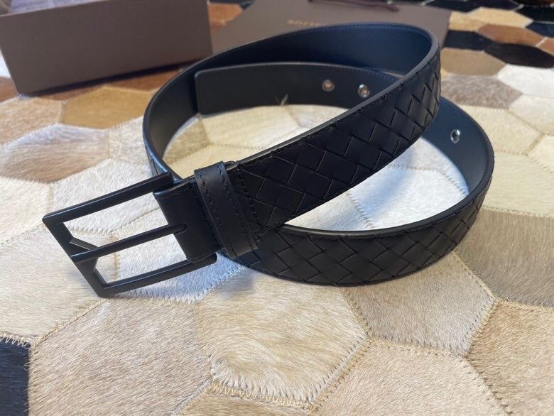 Bottega Veneta High-quality leather hardware 3.5cm belt