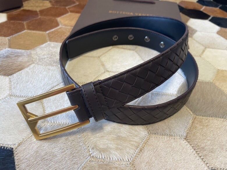 Bottega Veneta High-quality leather hardware 3.5cm belt