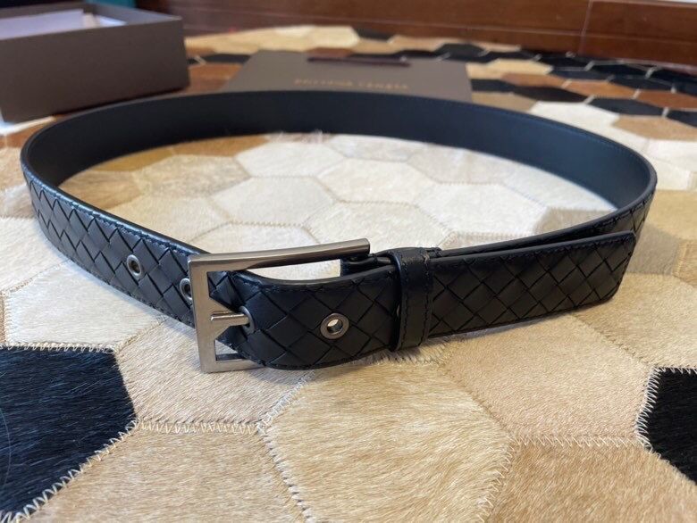 Bottega Veneta High-quality leather hardware 3.5cm belt