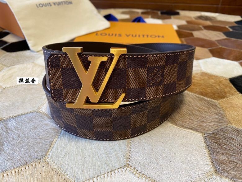 Louis Vuitton 2021 classic Monogram/Damier series men s belt