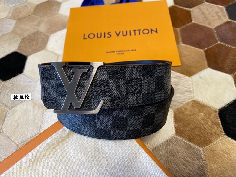 Louis Vuitton 2021 classic Monogram/Damier series men s belt