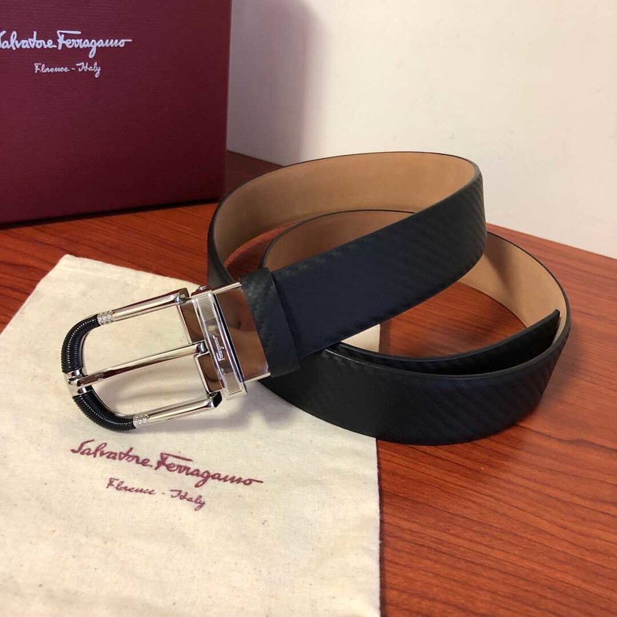 Ferragamo Men s 3.5cm exquisite buckle leather belt