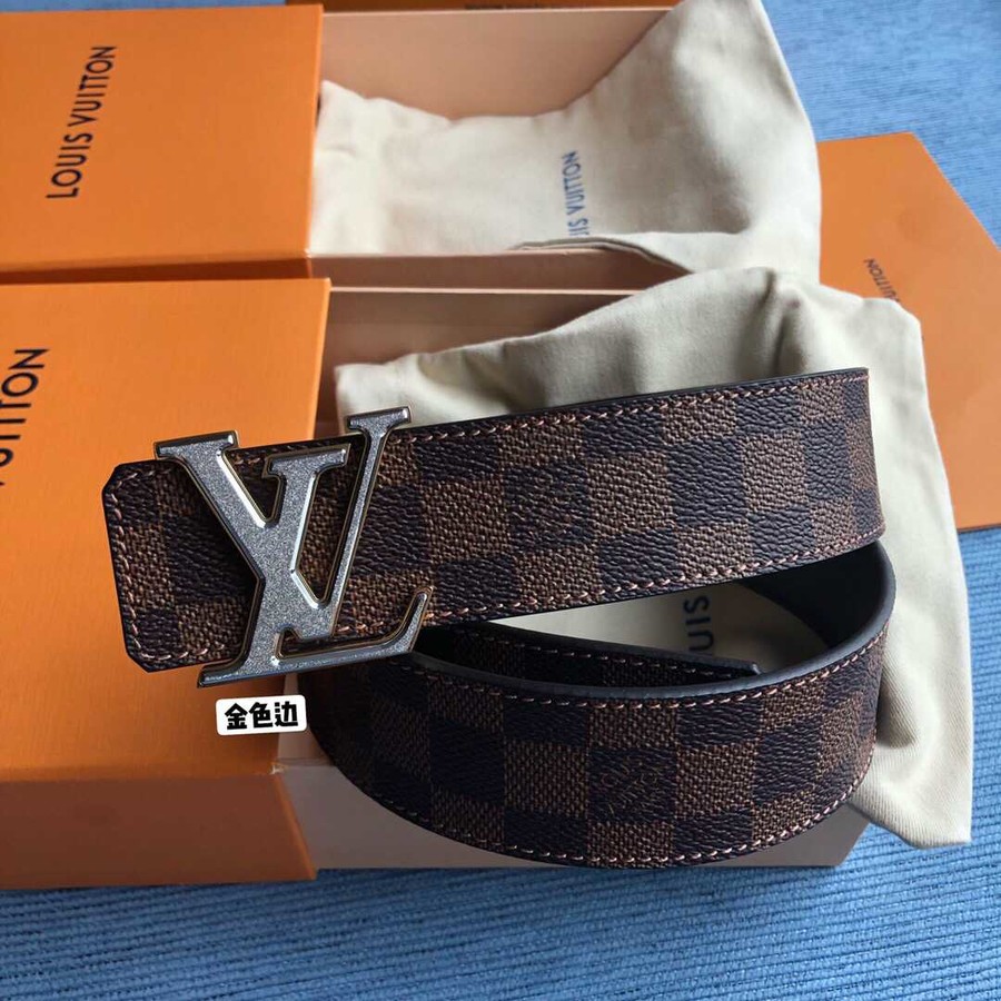 Louis Vuitton Monogran canvas and cowhide belt