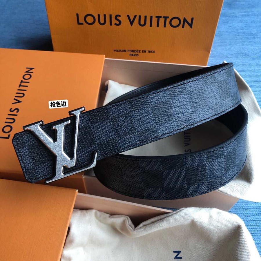 Louis Vuitton Monogran canvas and cowhide belt