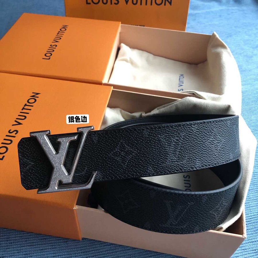 Louis Vuitton Monogran canvas and cowhide belt