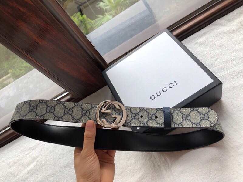 Gucci GG rotating hardware PVC belt 3.5cm