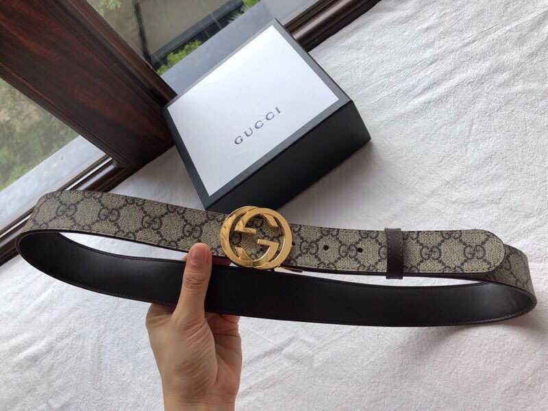 Gucci GG rotating hardware PVC belt 3.5cm