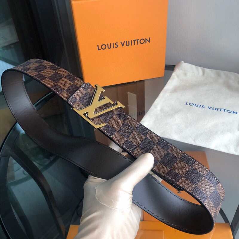 Louis Vuitton Matte trim buckle check/Monogram classic belt