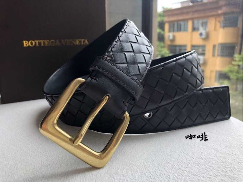 Bottega Veneta 3.8cm retro buckle woven craft men s belt