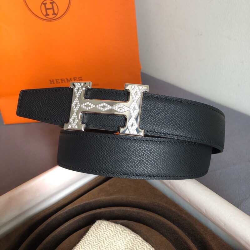 Hermes Stainless steel buckle & Reversible belt 32mm