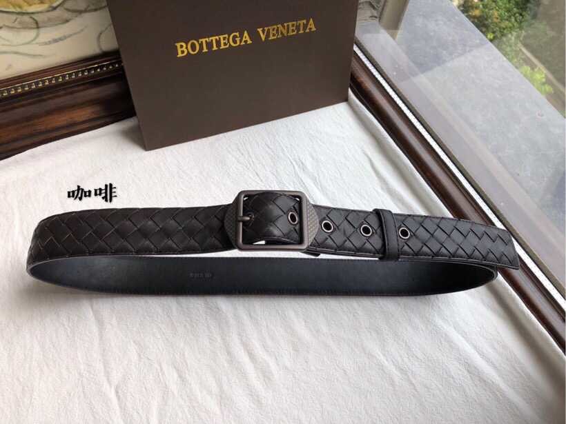 Bottega Veneta Cowhide + retro buckle men s belt width 35mm