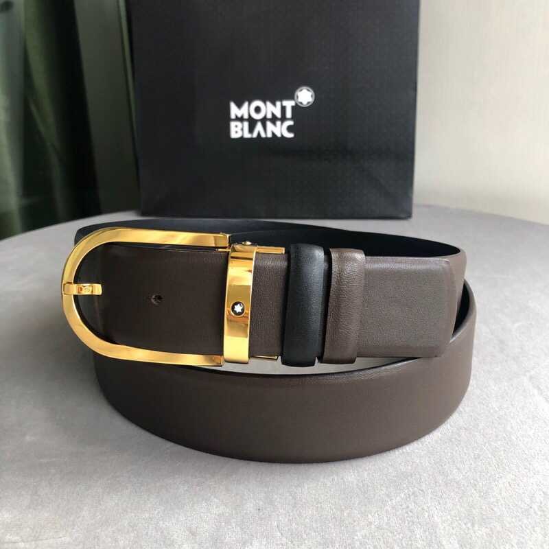 MontBlanc Men s belt width with metal buckle (Germany): 3.5cm