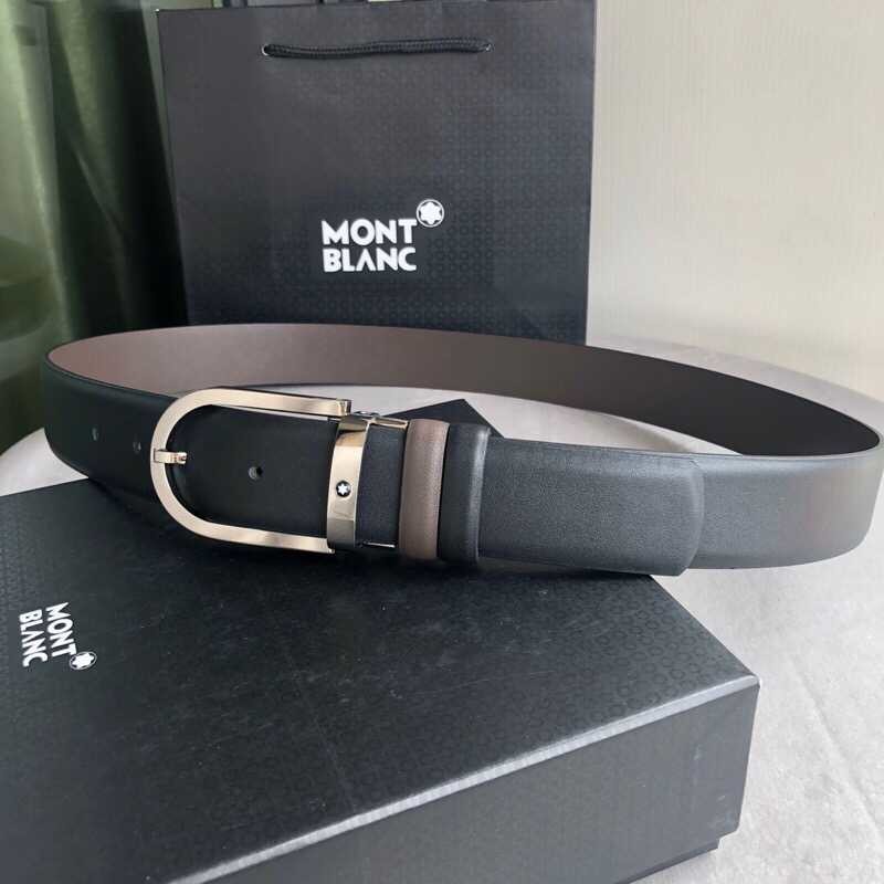 MontBlanc Men s belt width with metal buckle (Germany): 3.5cm