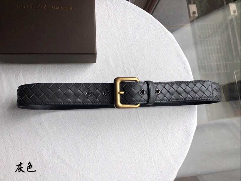 Bottega Veneta Cowhide weaving process combined with vintage men s 38mm belt