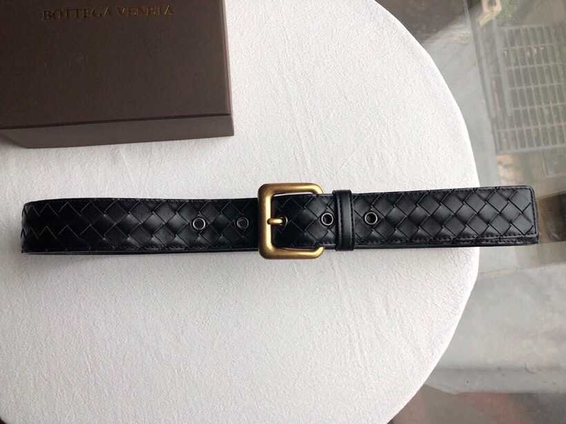 Bottega Veneta Cowhide weaving process combined with vintage men s 38mm belt