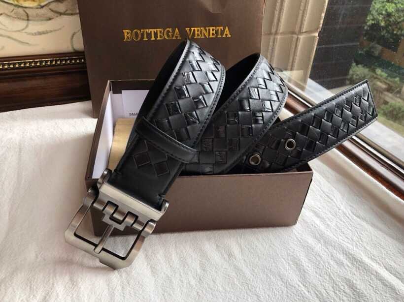 Bottega Veneta Weaving technology combined with retro buckle men s belt width 38mm