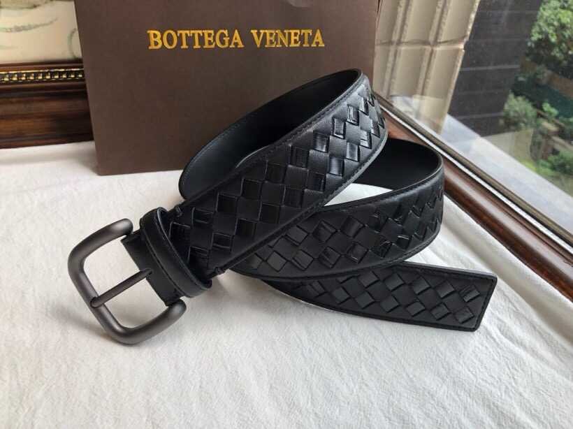 Bottega Veneta Weaving technology combined with retro buckle men s belt width 38mm