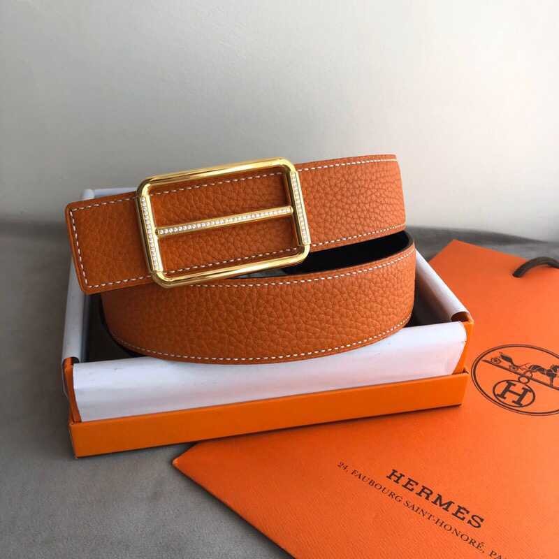 Hermes Reversible classic 38mm belt with stainless steel buckle