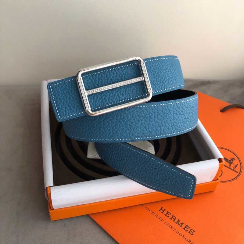 Hermes Reversible classic 38mm belt with stainless steel buckle