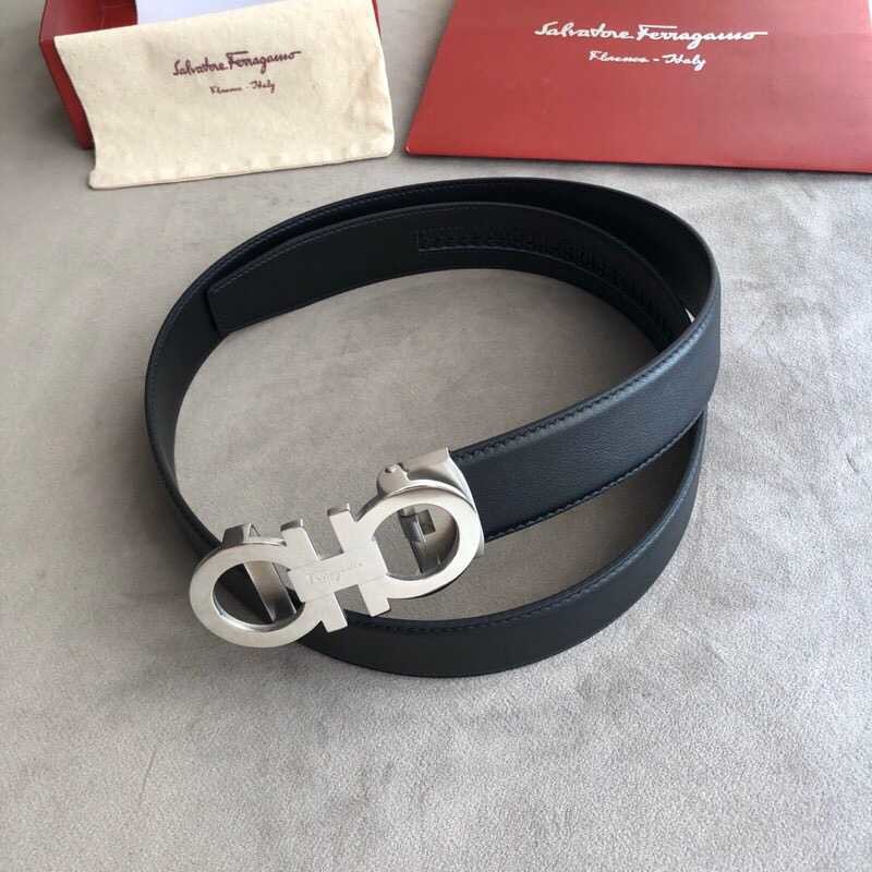 Ferragamo Men s 3.5cm Reversible Leather Belt