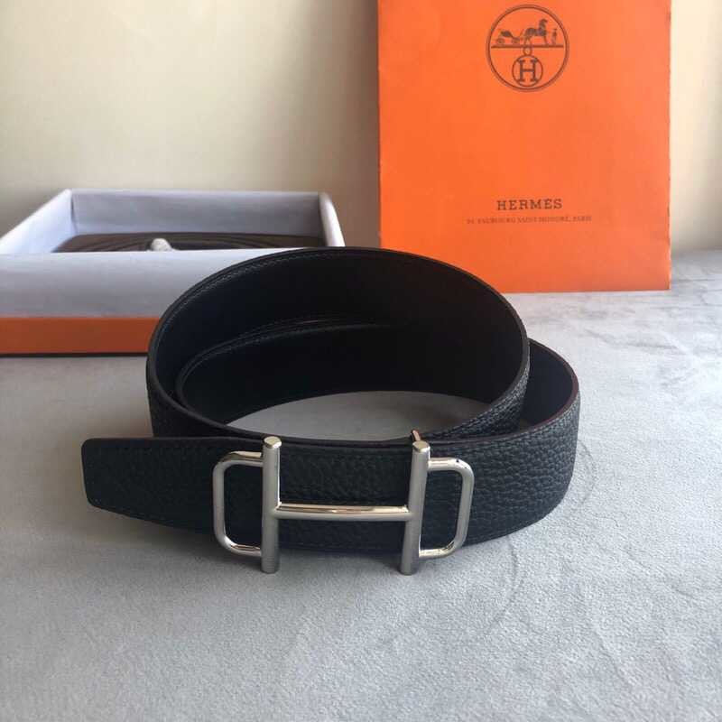 Hermes Royal metal buckle stainless steel men s 3.8cm belt