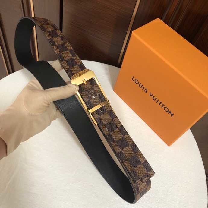 Louis Vuitton 1853 Classic Damier/Monogram cowhide 3.5cm belt