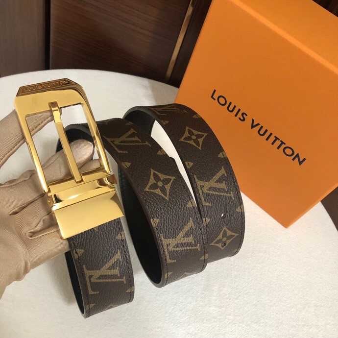 Louis Vuitton 1853 Classic Damier/Monogram cowhide 3.5cm belt