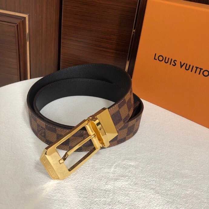 Louis Vuitton Classic Damier/Monogram cowhide 3.5cm belt