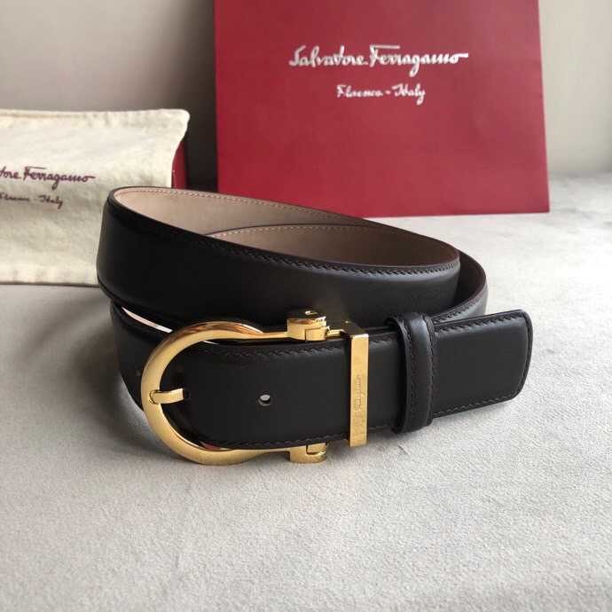 Ferragamo Men s 3.5cm buckle leather belt
