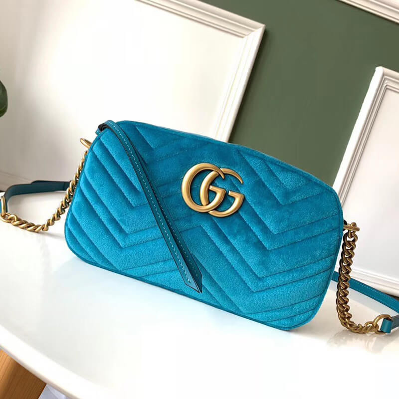 Gucci GG Marmont Velvet Small Shoulder Bag 447632