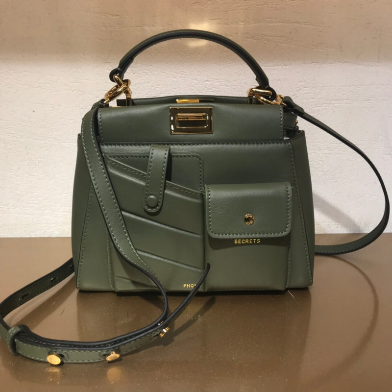 Fendi Peekaboo Iconic Mini Leather Bag 8BN311