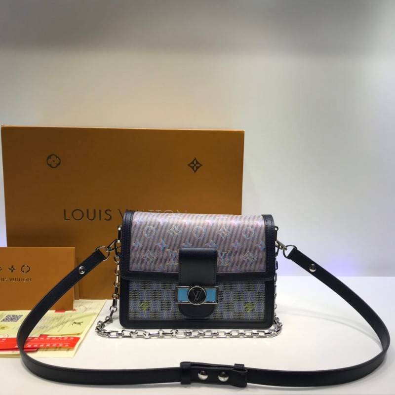 Louis Vuitton Printed Calf Leather Dauphine MM M55452