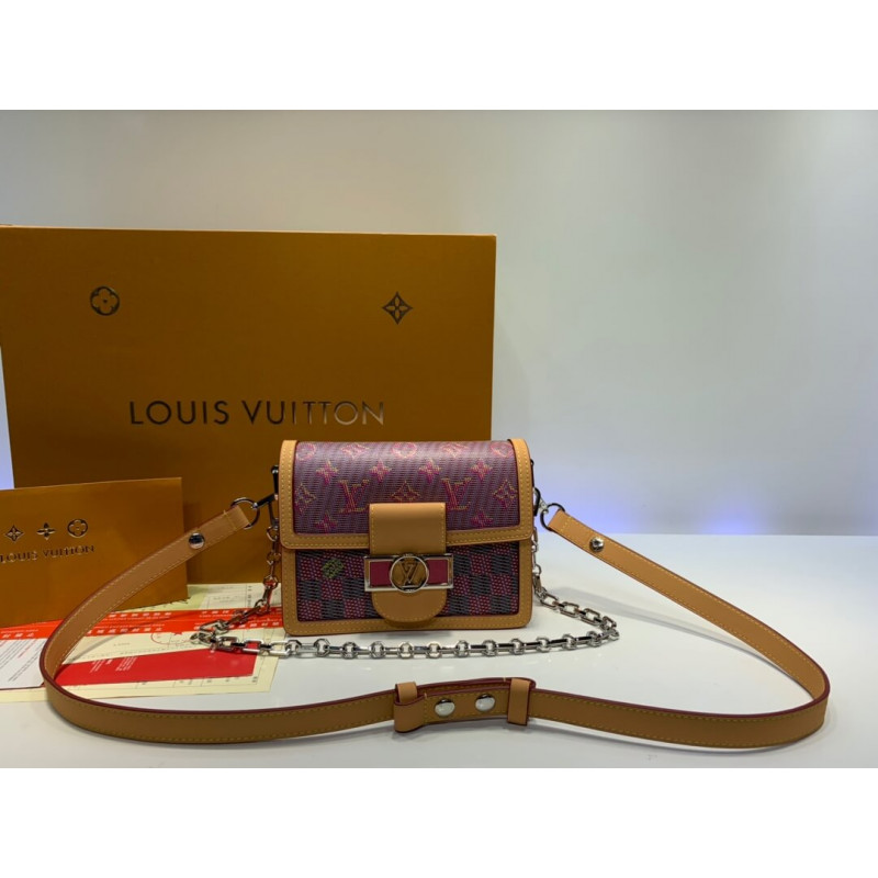 Louis Vuitton Printed Calf Leather Mini Dauphine M55454