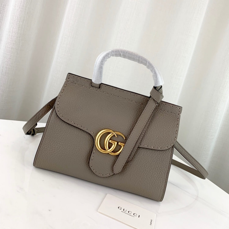 Gucci GG Marmont Leather Top Handle Shoulder Bag 442622