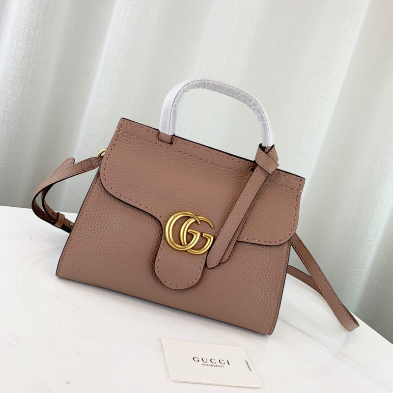 Gucci GG Marmont Leather Top Handle Shoulder Bag 442622