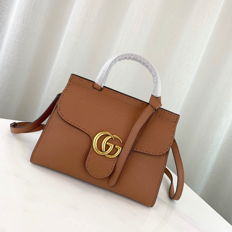 Gucci GG Marmont Leather Top Handle Shoulder Bag 442622