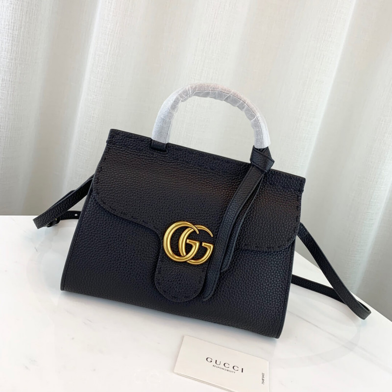 Gucci GG Marmont Leather Top Handle Shoulder Bag 442622