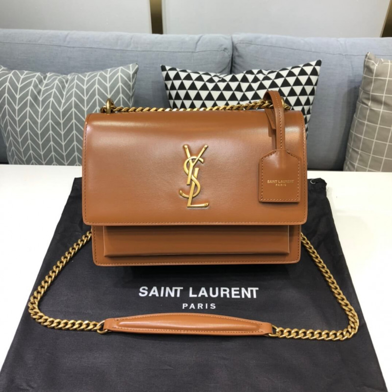 Saint Laurent Sunset Medium In Smooth Leather 442906