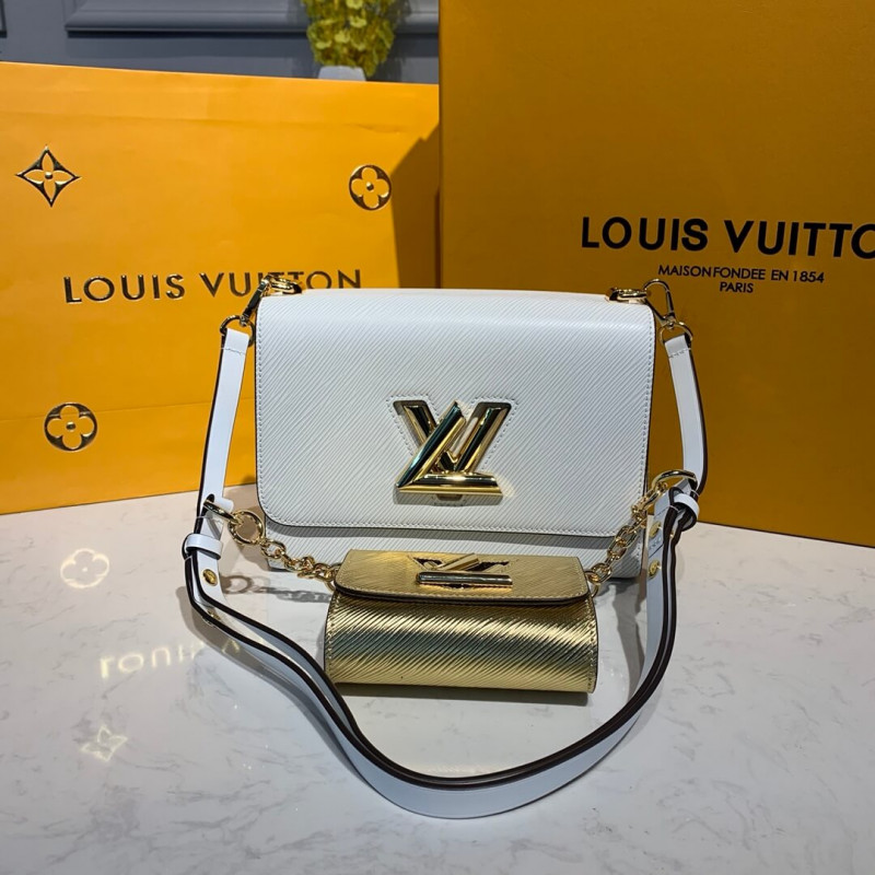 Louis Vuitton Twist MM And Twisty M55683 White/Gold