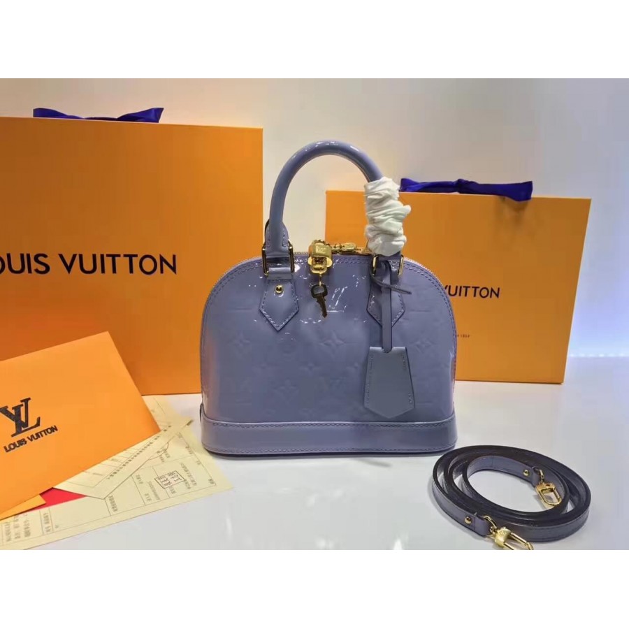 Louis Vuitton Monogram Vernis Alma BB M50415