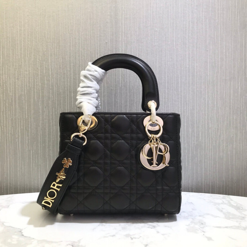 Christian Dior Lambskin My ABCdior Lady Dior Bag M0538