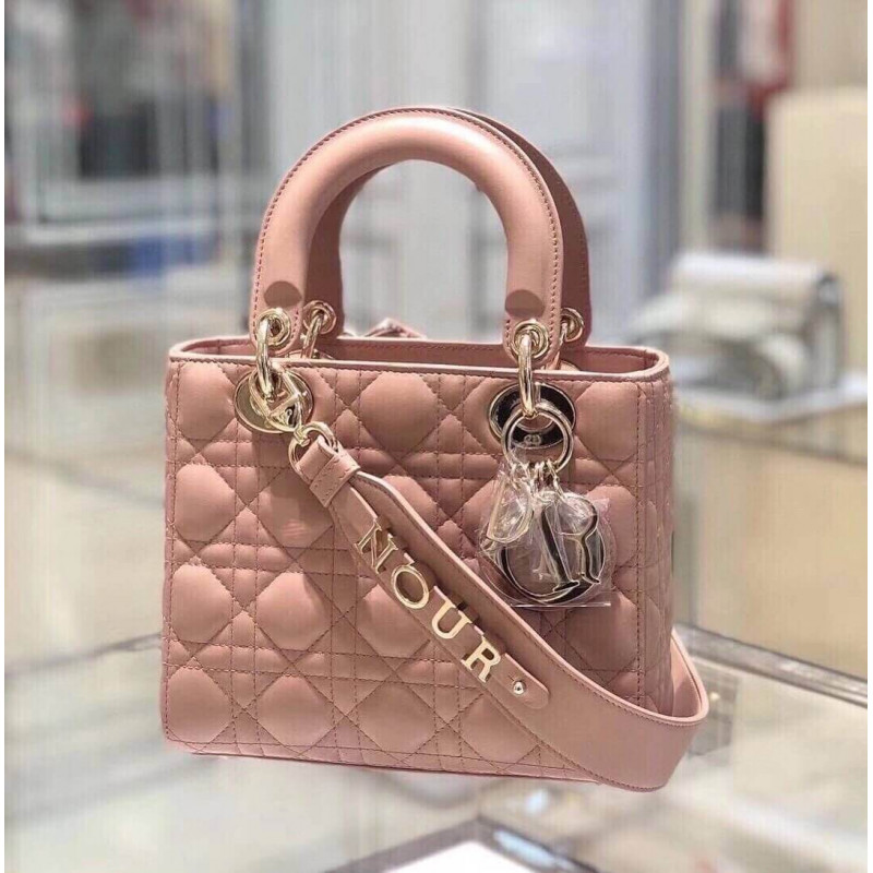 Christian Dior Lambskin My ABCdior Lady Dior Bag M0538