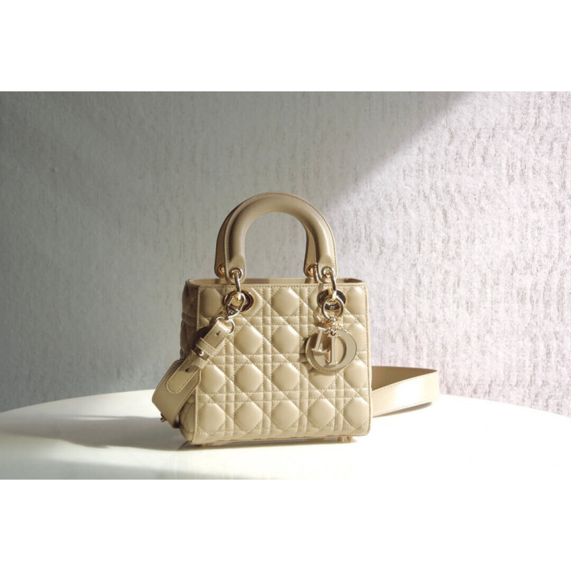 Christian Dior Lambskin My ABCdior Lady Dior Bag M0538