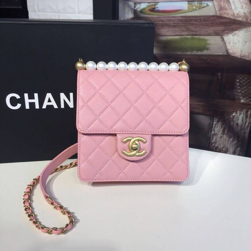 Chanel Small Pearl Chain Flap Bag AS0584